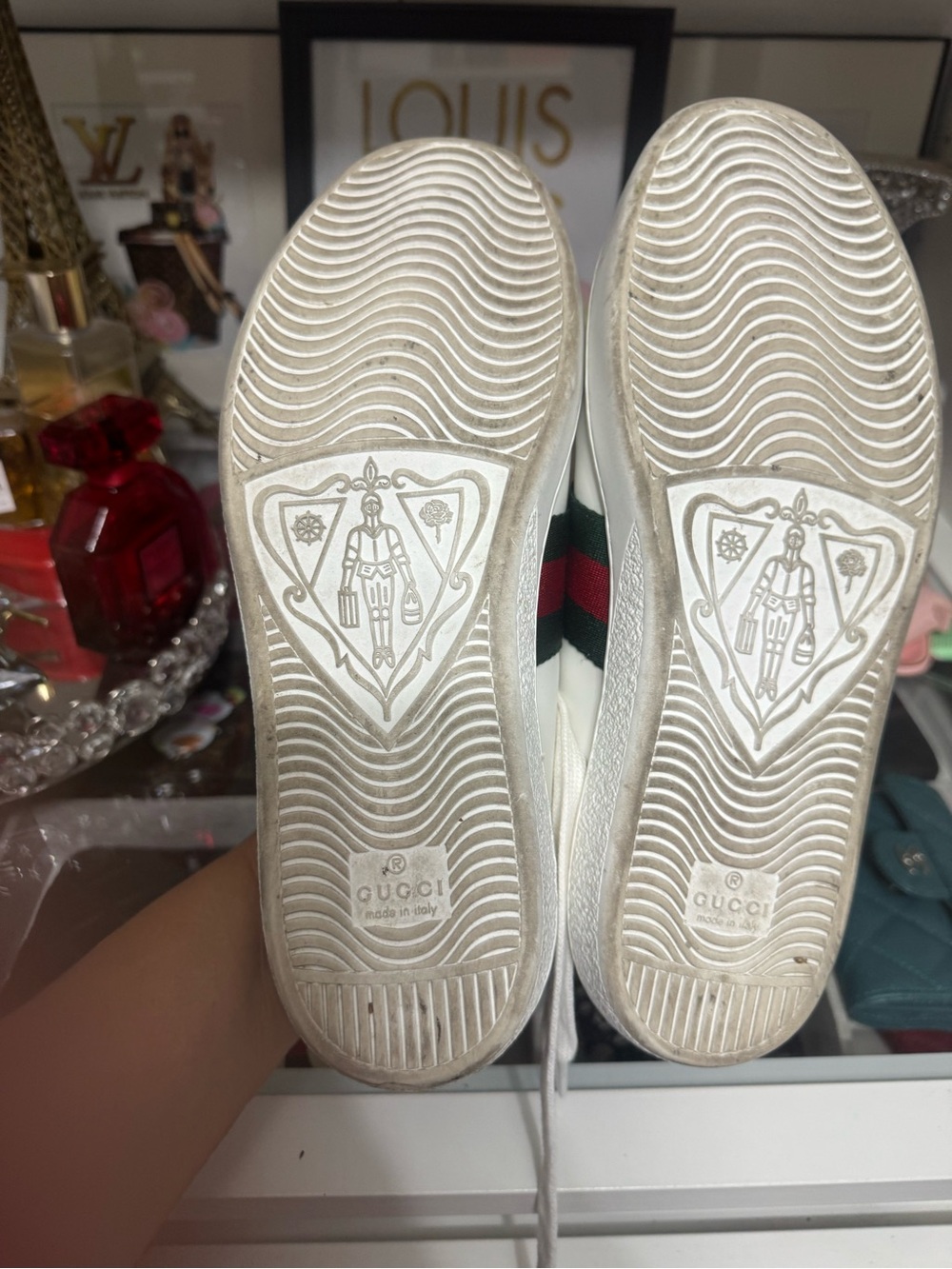 Gucci White Ace Sneakers - Picture 4 of 7